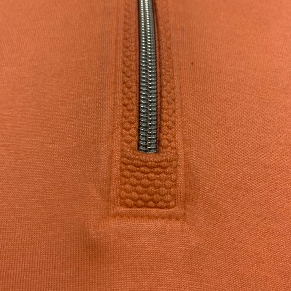TOMMY BAHAMA 🔹 Men's 1/4 Zip Orange Long Sleeve Pullover Cotton Tee - Size S/P - Picture 11 of 14